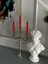 Iv Candles Homedecor 3'lü Kırmızı Burgulu Şamdan Mumu 3