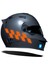Floresan Turuncu Damalı Kask Motosiklet Sticker Takımı Çınar Extreme 1