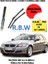 Pro Bmw 3 Series Touring (2005 - 2009) Aracınız Için Özel Üst Seviye Pro Muz Tip Silecek Takımı 1