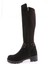 607 Kadın Bilek Tokalı Zincir Detaylı Arkası Stretch Knee High Flats Çizme 3