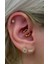 Cerrahi Çelik Gold Renkiki Ucu Top Yarım Halka Piercing 1