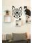 Geometrik Kedi Figürlü Dekoratif Tablo Ahşap Duvar Süsü 2