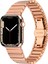 Apple Watch 7 45 mm Için Düz Bakla Desenli Metal Krd-79 Kordon-Kayış 4