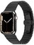 Apple Watch 7 45 mm Için Düz Bakla Desenli Metal Krd-79 Kordon-Kayış 3