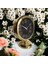 Altın Gold Renkli Metal Ofis Salon Otel Masa Saati 25*20 cm D6 3