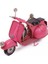 Dekoratif Metal Pembe Scooter 2