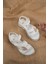 Termo Taban Yaprak Model Beyaz Kız Çocuk Sandalet 3