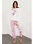 Baskılı Uzun Kol Pijama Takım 1