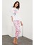 Baskılı Uzun Kol Pijama Takım 3
