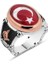 Mineli Türk Bayrağı Erkek Yüzük 1
