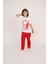 Erkek Çocuk 23 Nisan 29 Ekim Atatürk Baskılı T-Shirt Pantolon Takım Gösteri Kıyafeti 2