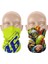Rossi Kask Desenli 2'li Set Boyunluk Bandana Outdoor Balaklava Yüz Maskesi Kafa Bandı 3