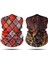 Altın Yaprak - Motif Desenli 2'li Set Boyunluk Bandana Outdoor Balaklava Yüz Maskesi Kafa Bandı 2