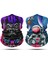 Maymun - Motorlu Astronot Desenli 2'li Set Boyunluk Bandana Outdoor Balaklava Yüz Maskesi Kafa Bandı 2