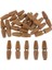 Dokun Düğmeleri Kaplama Geçiş Düğmeleri Ahşap Tokalar Kahverengi2 50 x 13MM (Yurt Dışından) 2