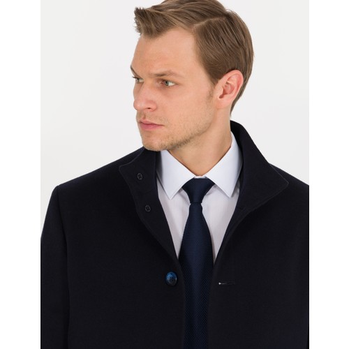 Pierre Cardin Erkek Lacivert Slim Fit Palto 50266381-VR033