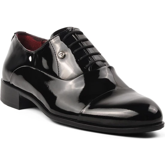 Pierre Cardin 7018 Siyah Rugan Hakiki Deri Erkek Klasik Ayakkabı