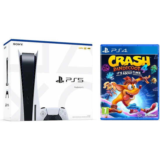 Sony Playstation 5 İthalatçı Garantili + PS5 Crash Bandicoot 4 It's About Time
