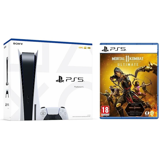 Sony Playstation 5 İthalatçı Garantili + PS5 Mortal Kombat 11 Ultimate Edition