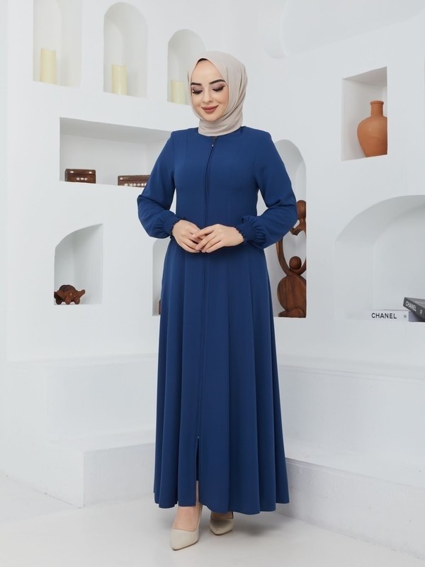 KMK Kombin Yazlık Mevlana Model Belden Oturtmalı Kolu Lastikli Kloş Boydan Fereca Pardesü