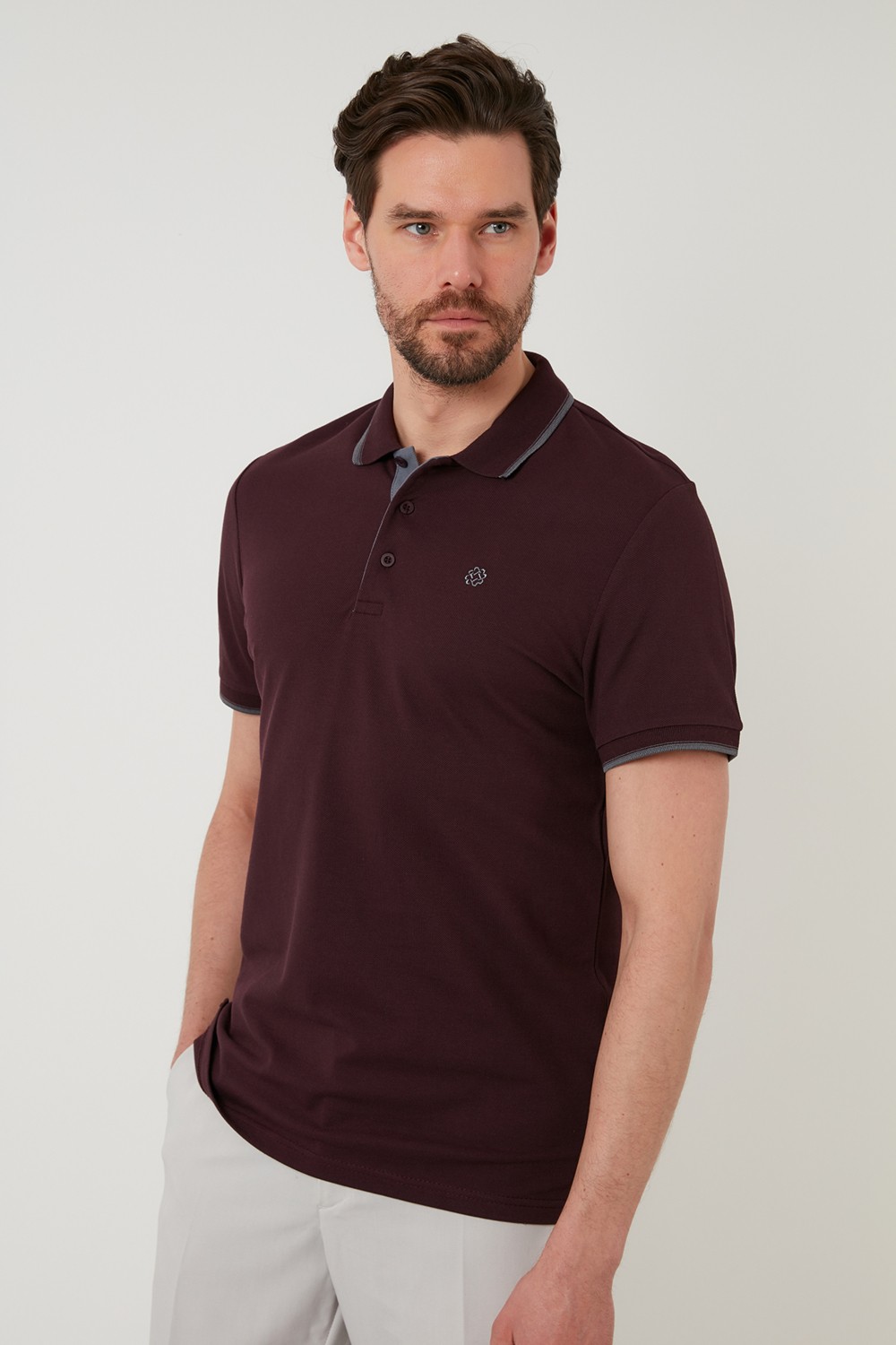 Buratti % 100 Pamuk Düğmeli Regular Fit Polo Yaka T Shirt Erkek POLO YAKA T SHİRT 5902118