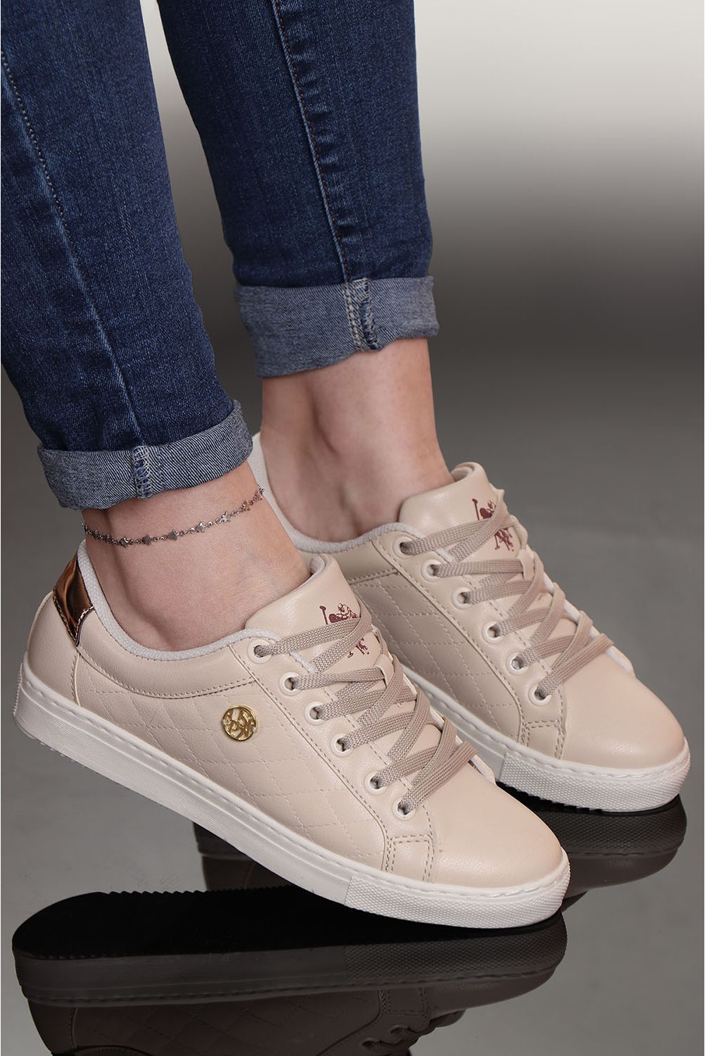 U.S. Polo Assn. Tiggy Cilt Rahat Taban Kadın Sneaker görsel 2