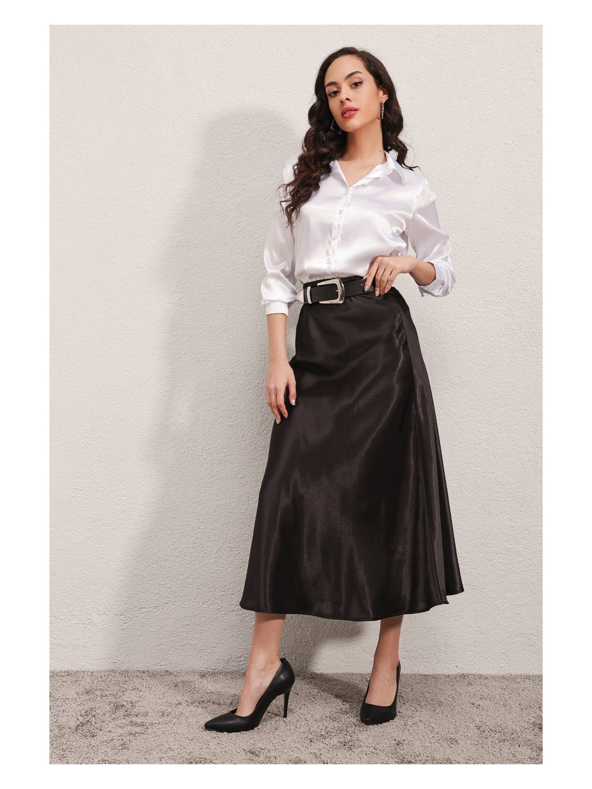 Bigdart 15806 Saten Etek - Siyah10