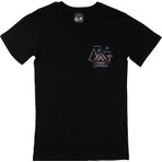 Cix Camoing Neon Cep Logo Tasarımlı Siyah Tişört