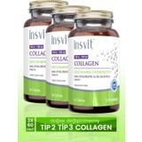 İnsvit Collagen Tip 2 Tip 3 Hyaluronic Acid Msm Kondroitin Selenyum 60 Tablet Kolajen 3 Adet