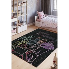 Homshtag Kendini Sev Pamuklu Dokuma Tabanlı Yıkanabilir Dekoratif Halı