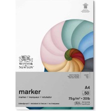 Winsor & Newton Winsor&newton Bleedproof Marker Pad 75GR Akma Yapmayan Markör Bloknotu 50 Sayfa A4 (21X29.7CM)