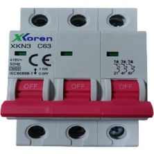 Xkoren C 3x63a 3ka Otomatik Sigorta