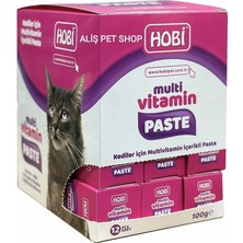 Hobi Multivitamin Paste Kediler Için Multivitamin Içerikli Pasta 100GR x 12 Adet