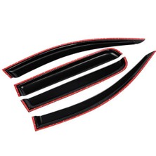 STS Oto Aksesuar Cam Rüzgarlığı Renault Megane 2009-2016 Mügen Tip Piano Black