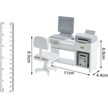 Prettyia 1:12 Ölçek Minyatür Ofis Sandalye Seti Pretend Play Educational Model Mini (Yurt Dışından)