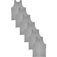 Mostess Gri Erkek Çocuk Atlet 6'lı Paket Pamuk Üretim