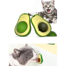 Markapet Avokado Şeklinde Catnipli Doğal Kedi Yalama Topu 6 cm