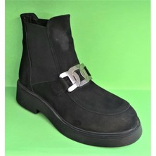 Bags Shoes Step More Z36801 Kadın Hakiki Nubuk Deri Tolalı Maskulen Bot