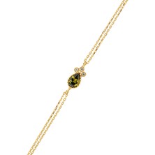 ÇGK KUYUMCULUK Damla Taşlı Altın Bileklik CGKBLK0019