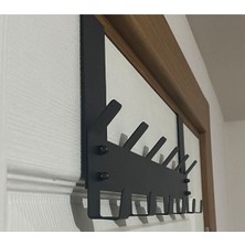 Risingmaber Metal Amerikan Kapı Arkası Vidalı Askılık Organizer Askılık ve Banyo Kapı Arkası Vidalı Askılık