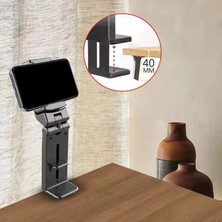 Gazechimp Telefon Tutucu Braketi Stand Kelepçe Montaj Masası Siyah (Yurt Dışından)