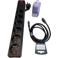 Vivanco 33333 Tv Set 3 In 1 Akım Korumalı Priz + HDMI Kablo + Ekran Temizleyici