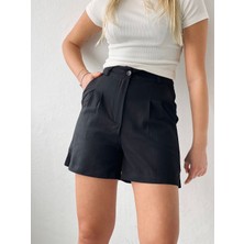 Retrobird Baggy Cepli Şort Kadın Siyah