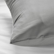 Bonjardin Home Gri Pamuklu Yastık Kılıfı 2 Adet 50X70CM