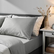 Bonjardin Home Gri Pamuklu Yastık Kılıfı 2 Adet 50X70CM