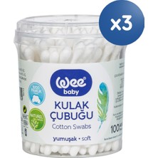 Wee Baby Kulak Temizleme Çubuğu Seti (100X3 300 Adet)