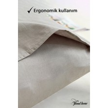 Vionel Home Pamuklu 2'li Yastık Kılıfı 50X70 cm Düz Gri