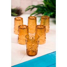 Depa Akrilik Bal 6'lı Kısa Bardak & Su Meşrubat Kahve Yanı Bardağı 400 Ml ( Cam Değildir )
