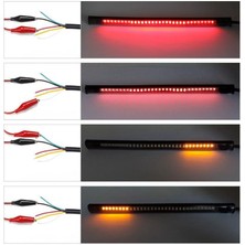 Motolinas Motorsiklet Sinyal Stop Plaka Fren Lambası Esnek Şerit LED