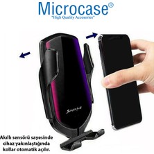 Microcase Araç Içi Sensörlü Wireless Kablosuz Şarj Özellikli Telefon Tutucu R1 - AL3526